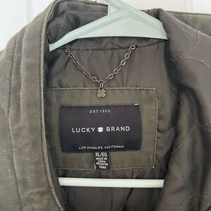Lucky Brand Khaki Quilted Jacket